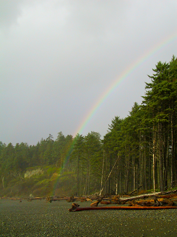 Rainbow Over Ruby Beach